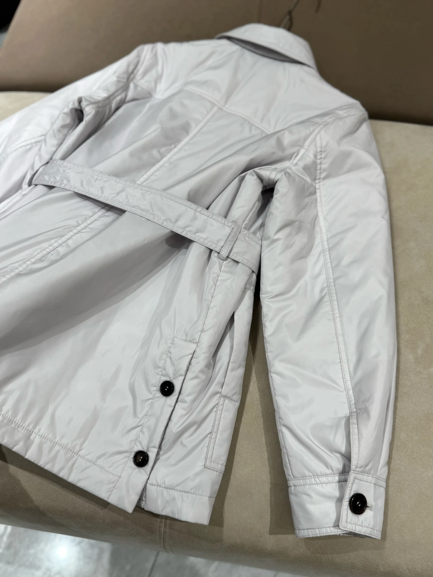 

Autumn And Winter Women'S New Lapel Thin Cotton Lace-Up Windbreaker Jacket Fashionable And Versatile Casual Tops