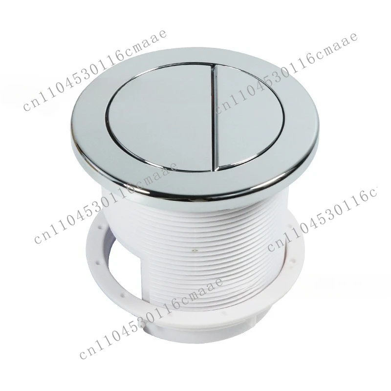 Universal Toilet Water Tank Pneumatic Drain Valve Button Concealed Hidden Water Tank Cabinet Round Double Button Flush Switch