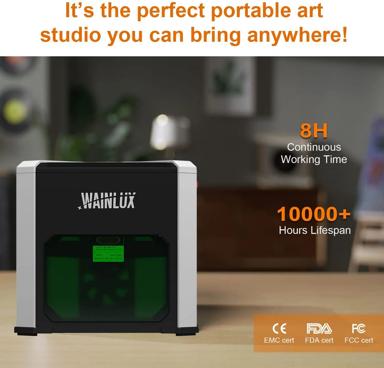 Wainlux K6 Bluetooth Laser Engraver Printer Portable Mini Laser Engraving Cutting 80*80mm CNC Machine Support Wood Plastic