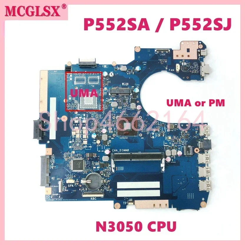 

P552SJ Laptop Mainboard For ASUS P552SJ PU552SJ PRO552SJ PRO552SA PE552SA PX552SA PX552SJ P552S PU552S P552SA Motherboard