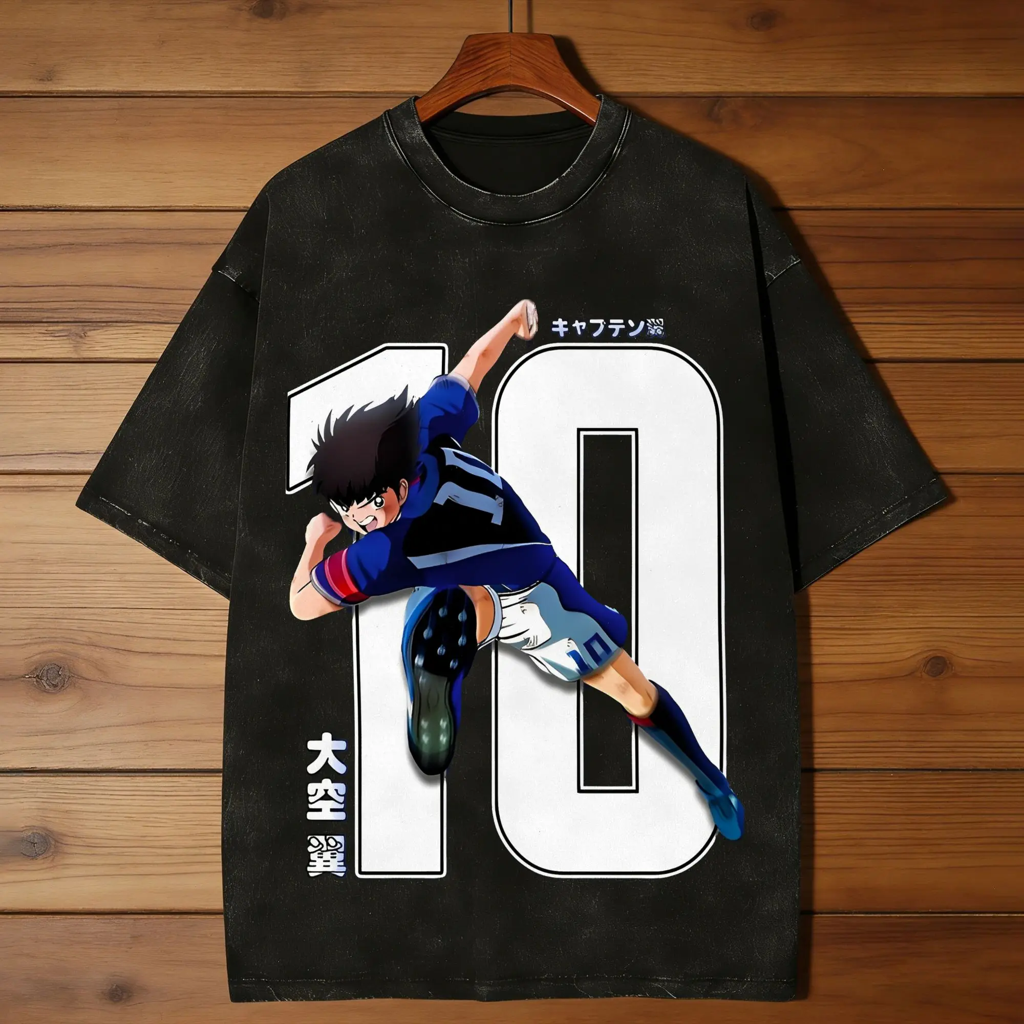 Camisetas TSUBASA OZORA CAPTAIN TSUBASA para hombre, camisetas de algodón a la moda para hombre, camiseta con cuello redondo, ropa de manga corta Original