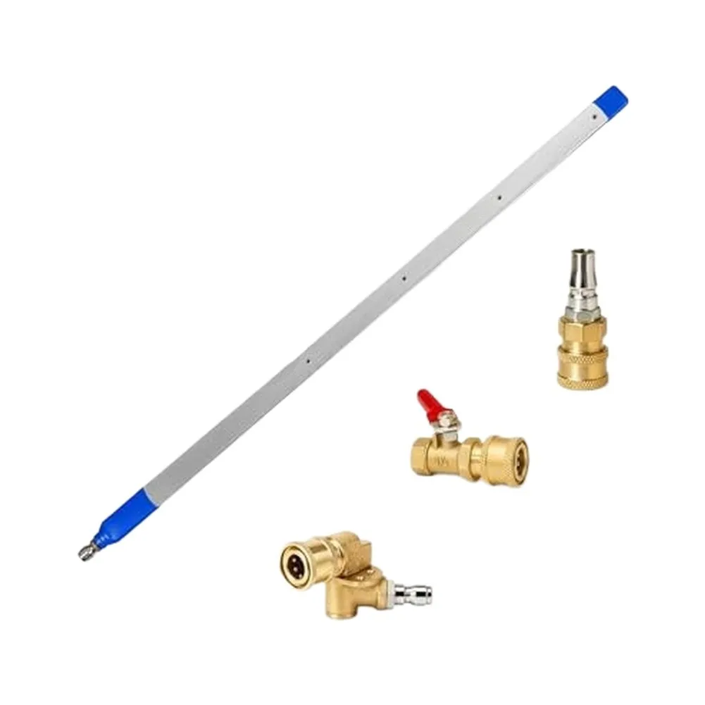 24inch Radiator Cleaning Wand Designed for Tight Space with 5mm Ultra Thin Profile and Four Even Spray Nozzles