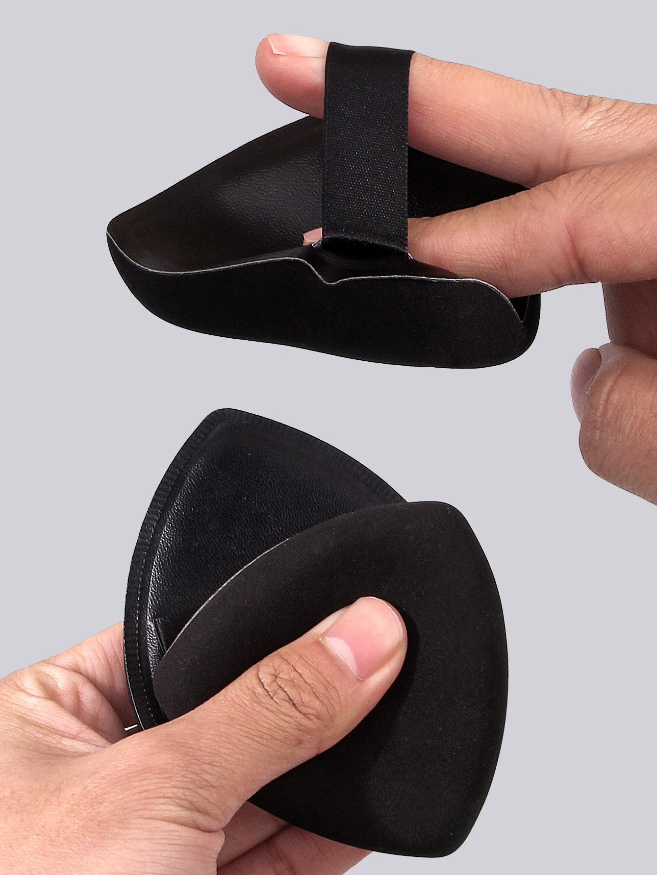 قطعتان من بودرة الخطمي على شكل أناناس أسود، ناعمة وناعمة، لا تتعرض لالتصاق المسحوق، أداة مكياج إسفنجية مثلثة #5