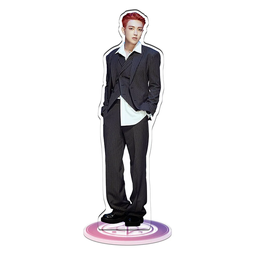 Kpop ATEEZ Standing Board 16CM Figure Printing Transparent Acrylic Standing Sign Desktop Decoration Yunho Jongho Mingi Fans Gift