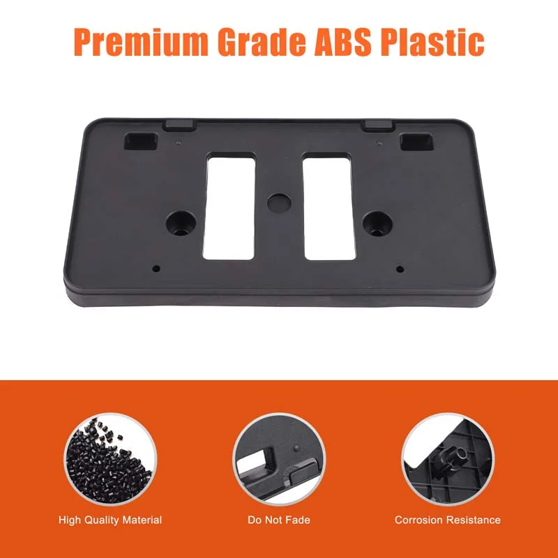 For Toyota Camry SE XSE 2018-2024 ABS Black Car Front License Plate Bracket Modification Accessories OE: 7510106090, 75101-06090
