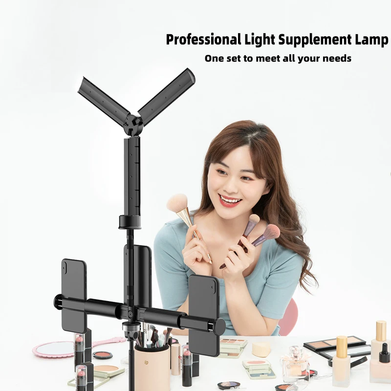 Supplement Lamp Live Streaming Fill Light Remote Control Foldable Selfie Camera Video Light Micron Live Video Shooting Lights