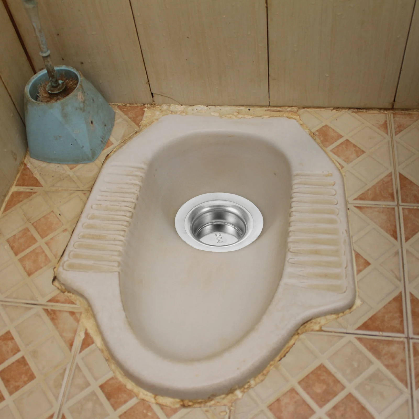 

Squatting Toilet Deodorizer 11cmx7cmx5cm Sealed Pit Lid Anti Clogging Design Suitable All Ages Efficient Household Pan