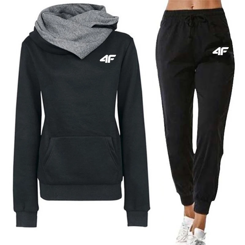 

2025 New Arrival Women's Tracksuit Hoodie and Sweatpants Fall&winter Daily Casual Sport Jogging Suit Urban Fashion Hooded Outfit