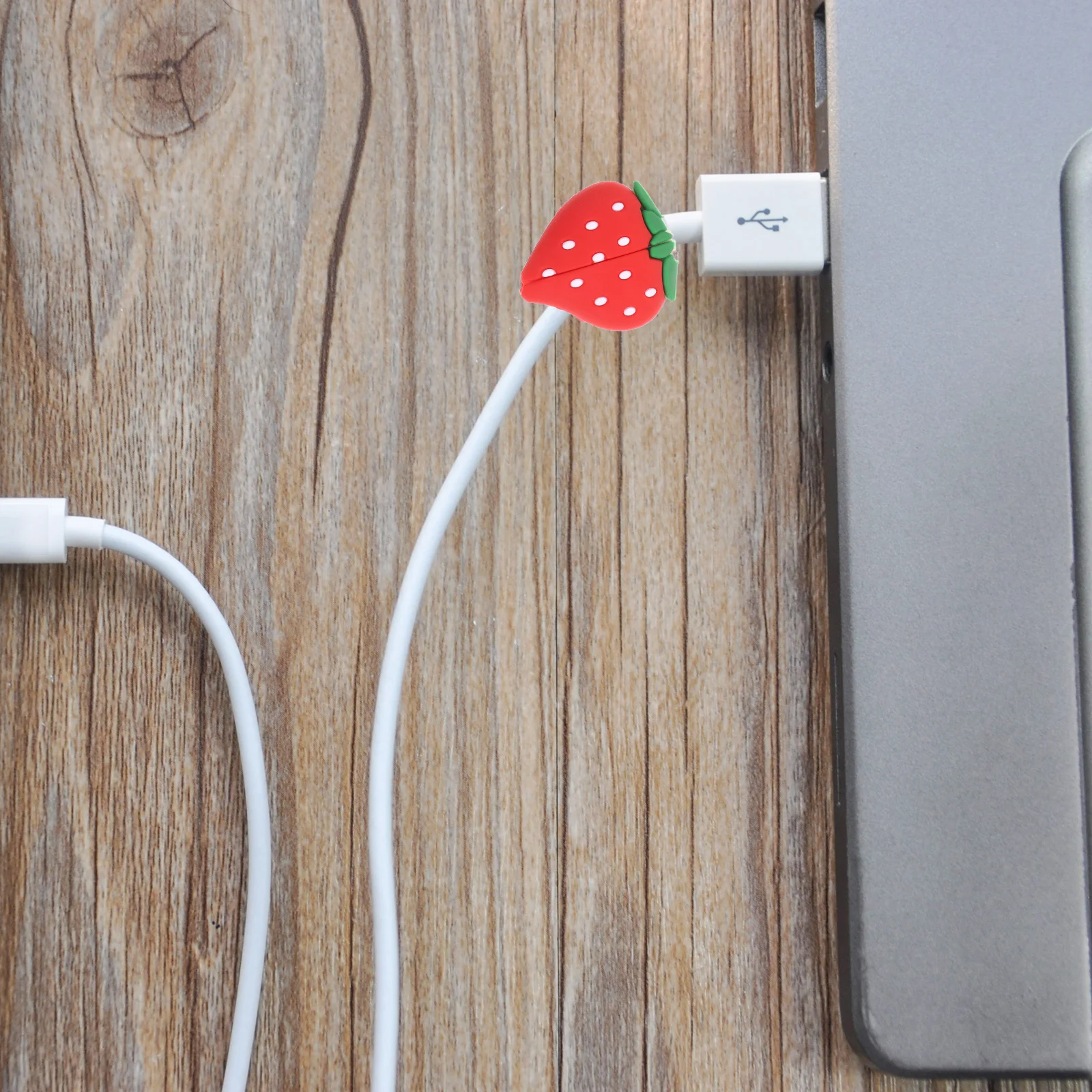 

3Pcs Fruit Design Cable Winder Protector Strawberry Data Line USB Cable Saver Cord Protection Sleeve USB Wire Protector