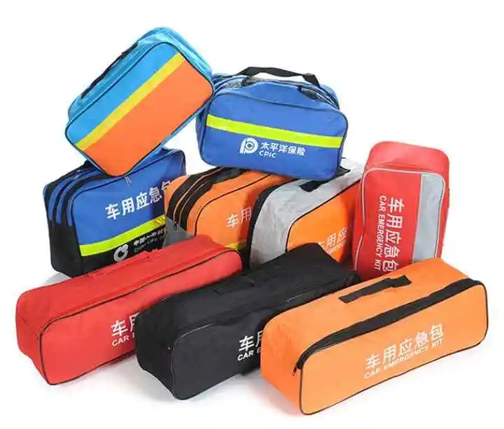 Car Vehicle Emergency Rescue Bag Jumper Cables Onboard Mini First Aid Kit Auto Emergency Road Kit