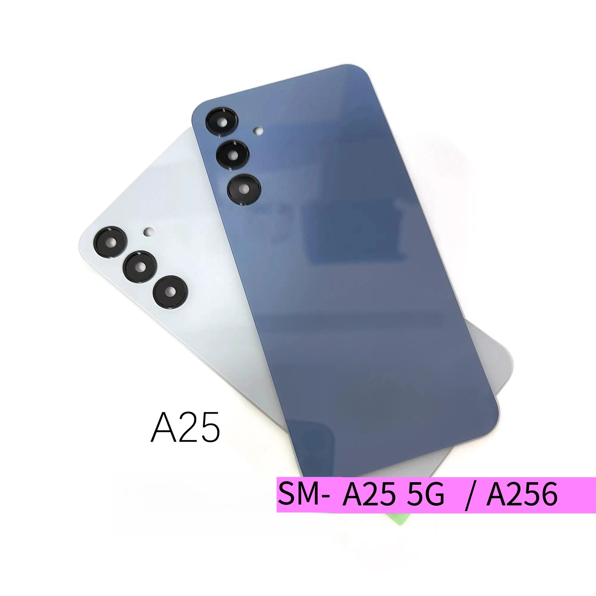 For A25 5G SM-A256 A256B Battery cover Rear Door Housing Lid Panel Shell Repair Parts +Camera Lens