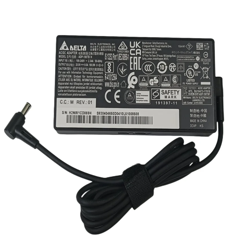 Brand New 4.5 mm 6.0 mm ADP-180TB H Applicable to Asus ROG Zephyrus G14 GA401IV-HA258R 180W 20V 9A