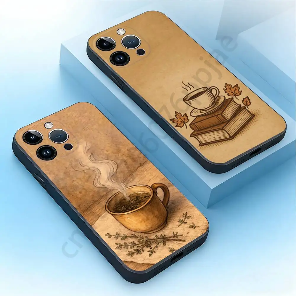 

I-illustration Phone Case For iPhone 17,16,15,14,13,12,11,Pro,Max,Plus,Mini, Anti Fall Black Matte Soft Bumper