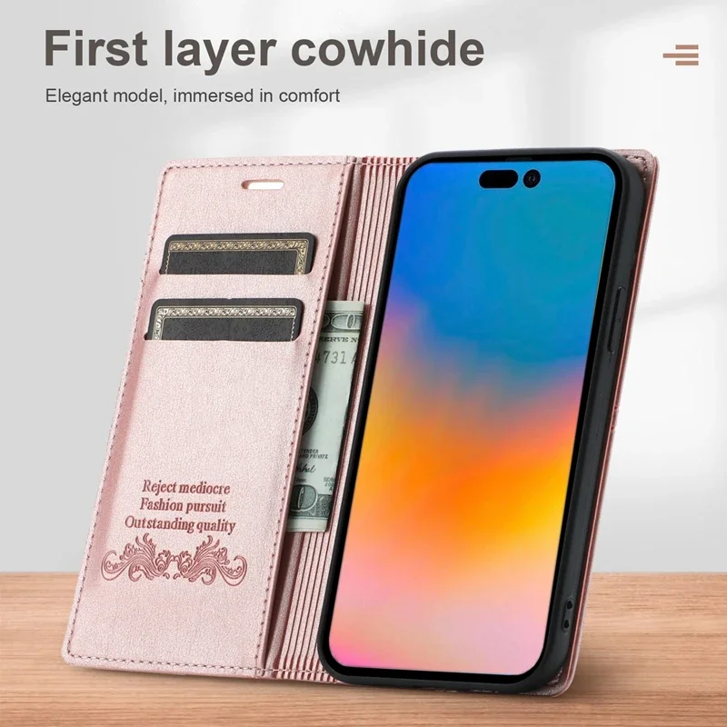 For iPhone 15 Pro Max 14 Plus 13 Mini 12 Pro 11 SE 2022 2020 X XR XS Max 8 7 6 6s Wallet Flap Skin Feel Magnetic Leather Cover