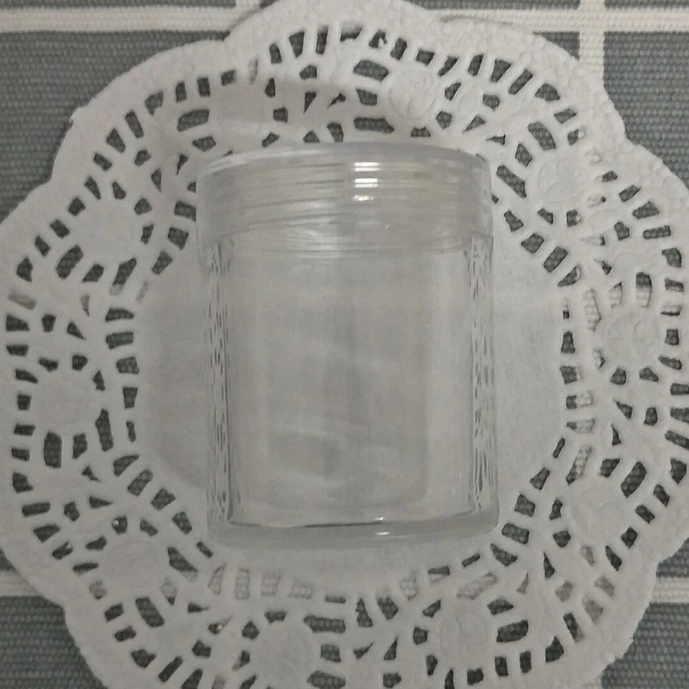 

30 шт. пластиковые банки, контейнеры для хранения продуктов, прозрачные винтовые крышки, сделай сам, бусины для рукоделия, вечерние пенопластовые мини-декоративные для хранения