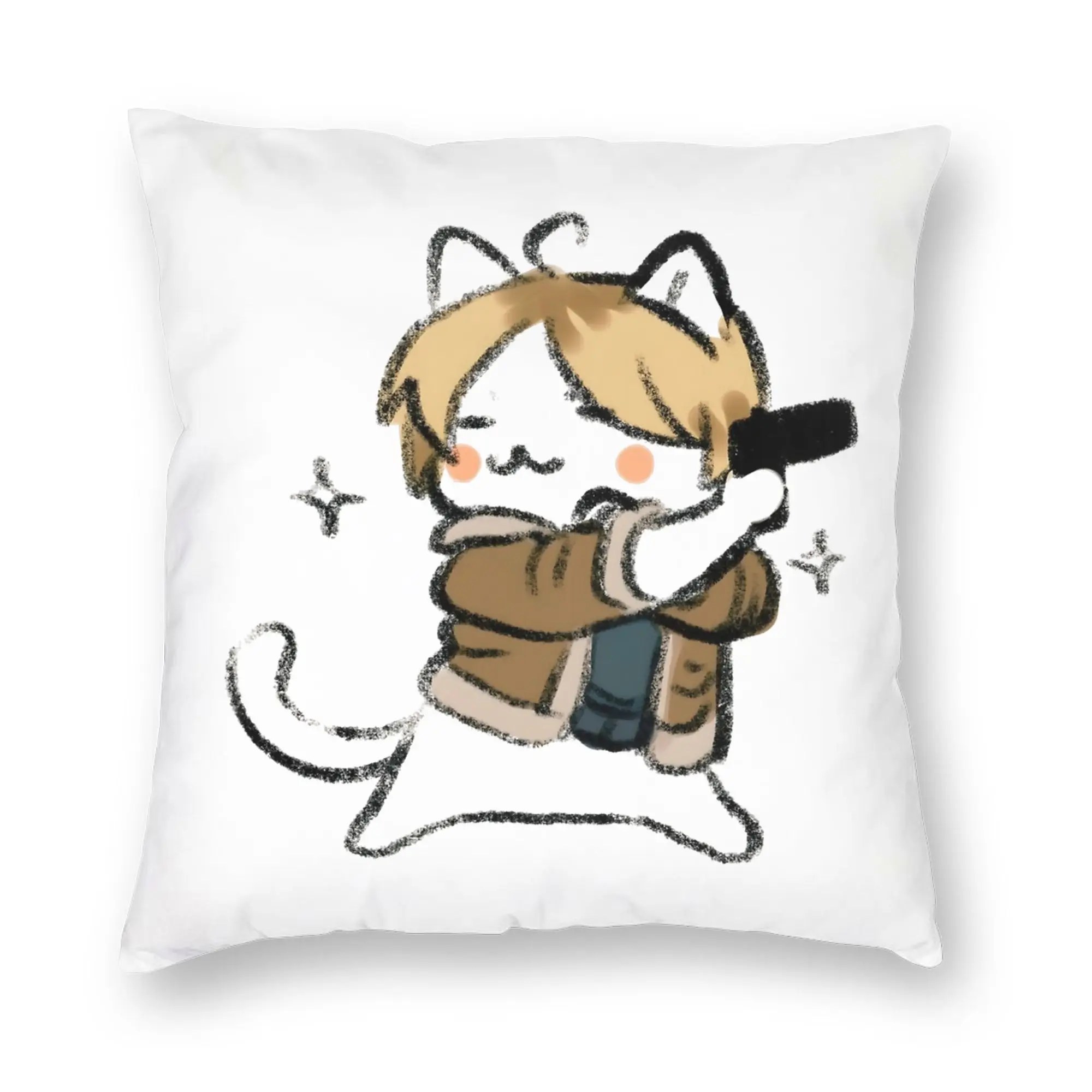 Leon S. Kennedy Pillowcase Double-sided Printing Fabric Cushion Cover Decorative  Pillow Case Cover Home Wholesale 45*45cm