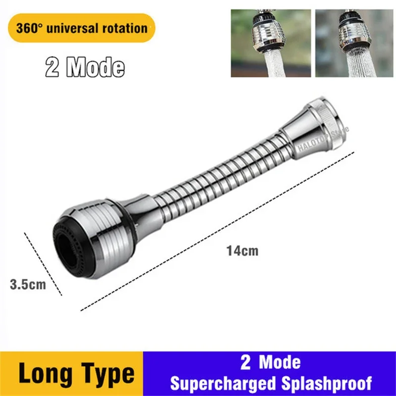 New 99% Universal 1080° Rotary Extender Faucet Aerator Robotic Arm Plastic Splash for Kitchen Washbasin Faucets Bubbler Nozzle