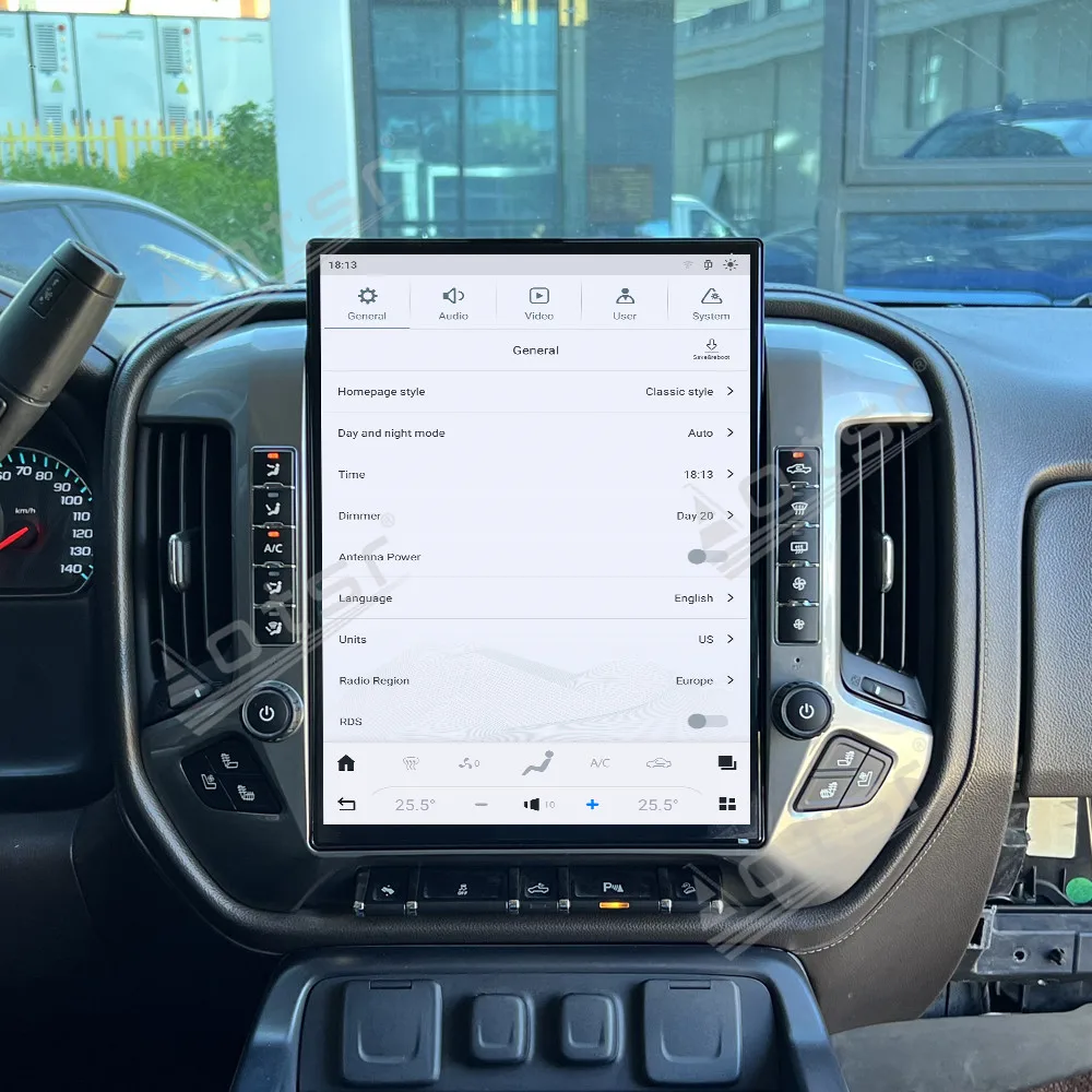 

15.6’’ Android 13 Carplay For Chevrolet Silverado/GMC silvery 2014-2019 GPS Navigation Car Radio HD Touch Screen Multimedia