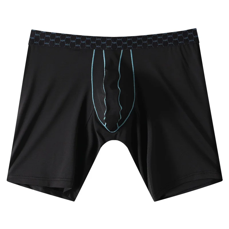 

Boxer Shorts Mens Underwear Ice Silk Patchwork Panties For Man Comfortable U Convex Pouch Underpant Male Cueca Calzoncillo M-XXL