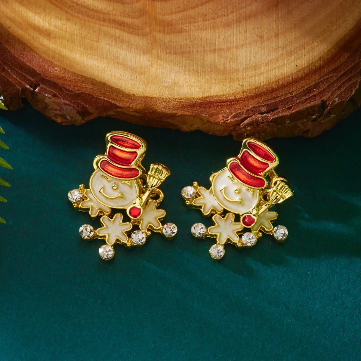 Weihnachten Ohrringe Strass Schneeflocke Tragen Weihnachten Hut Schneemann Stud Ohrring Kreative Urlaub Schmuck Geschenk Für Frauen Männer