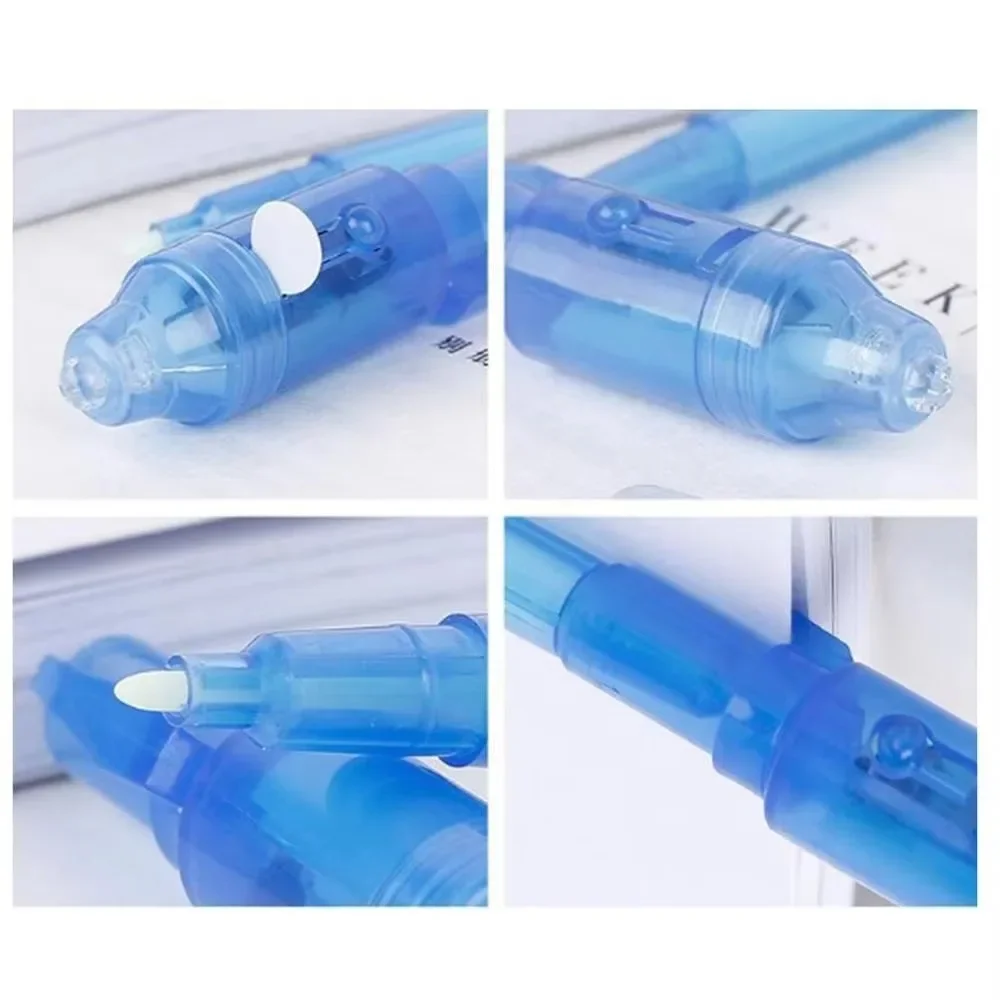 4–12 Stück unsichtbarer Tintenstift, Spionagestift mit UV-Licht, magischer Marker für geheime Nachricht, Schatzkiste, Preise, Kinderparty, Gastgeschenke, Spielzeug, Geschenk – Detail 2