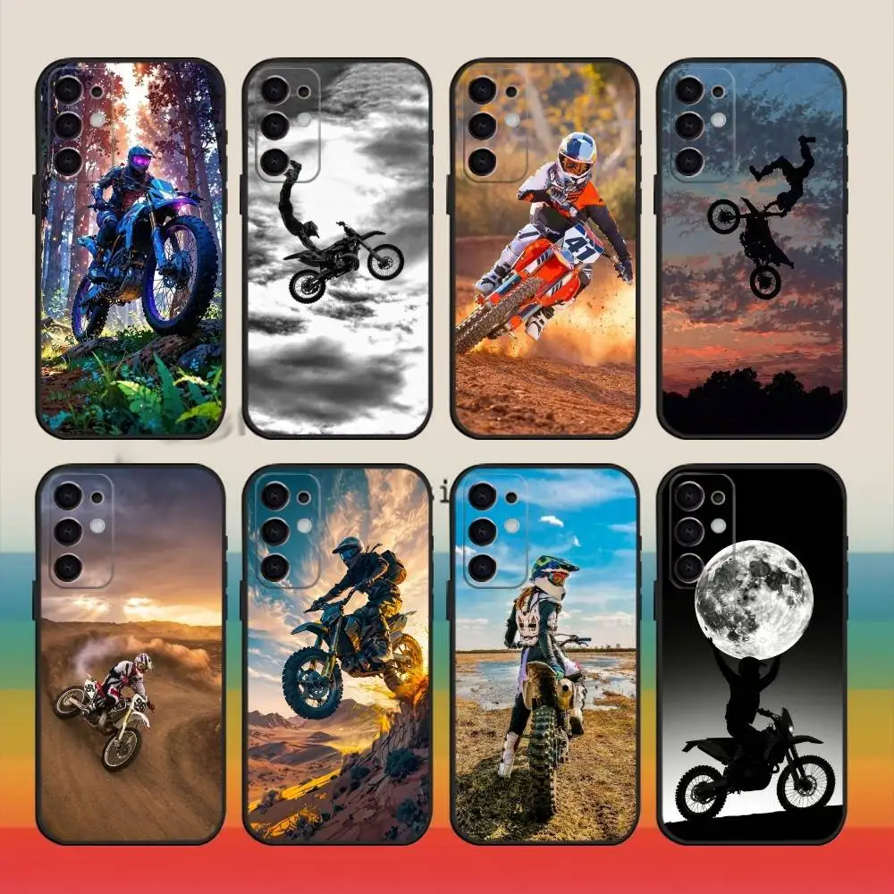 

M-Motocross M-Motorcycle Dirt Bikes Phone Case For Samsung S25,S24,S21,S22,S23,S30,Ultra,S20,Plus,Fe,Note,10,9,5G Black Cover