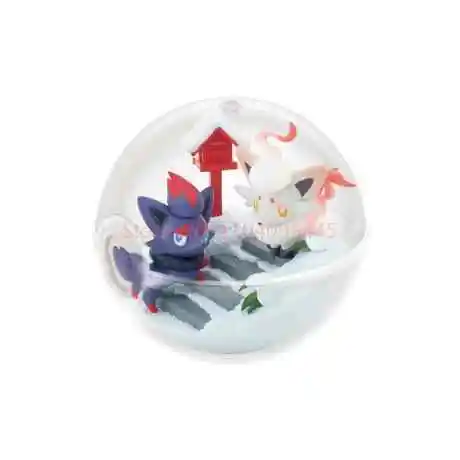 W magazynie Oryginalny Re-Ment Pokemon: Terrarium Collection 14, pudełko z niespodzianką Poke Ball Eevee Pikachu Model anime Prezenty peryferyjne