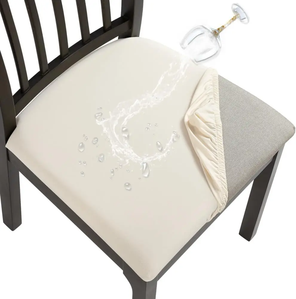 

Cool Fabric Seat Covers For Dining Chairs, 6 Pa Water Repellent Dining Room Chair Seat Covers, Kitchen Chair Seat Covers