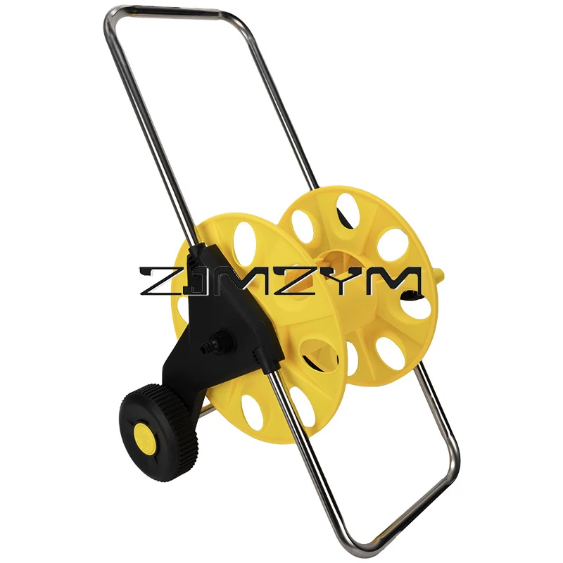 Hose Reel Garden Cart Large Size Garden Water Hose Reel With Wheels Storage Rack Holds 45m Hose Car Washing Tools