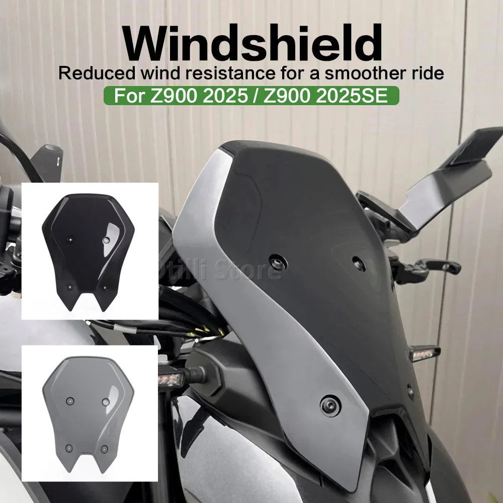

For Kawasaki Z900 Z 900 SE Z900SE 2025 2026 Touring Windshield Visor Double Bubble Windscreen Wind Deflector Moto Accessories