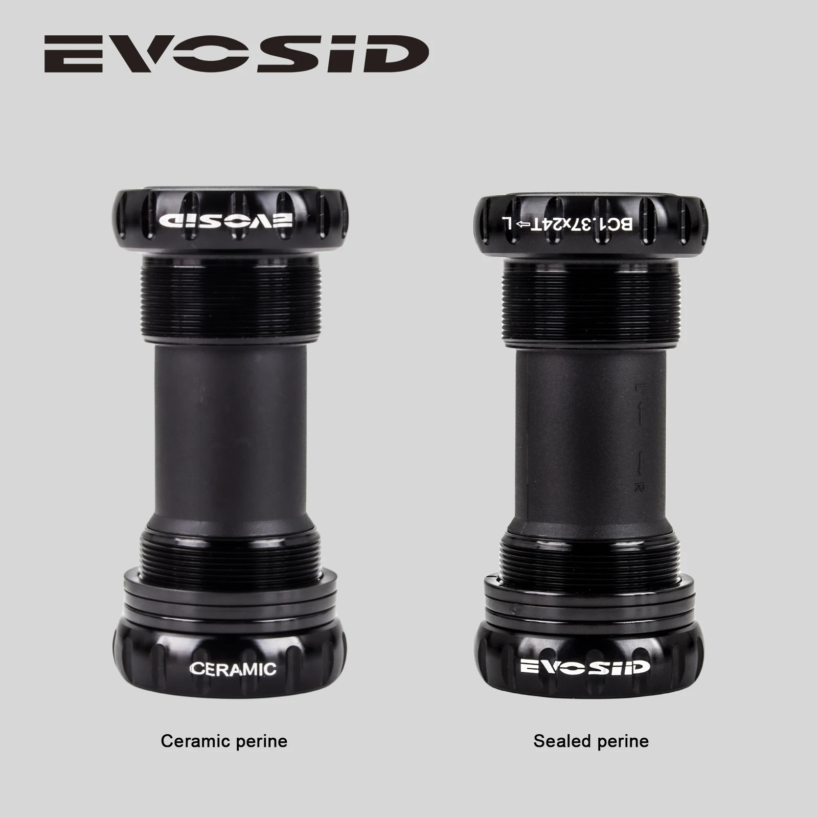 EVOSID Bicycle Bottom Bracket BSA Thread Kit Road MTB Bike Central Movement Frame 68/73 for Axis 24mm Ceramics BB