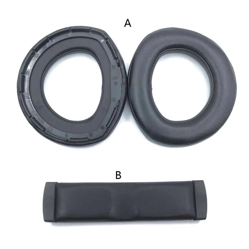 1 Set Earpads Replacement Sheepskin Leather Earpads Ear/Headband for HD800 HD800S Headphone Repair 896C