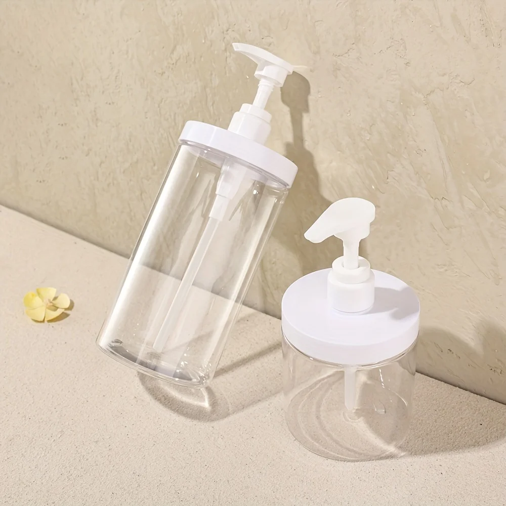 3 Stück 1000ml Pumpflaschen aus Kunststoff, nachfüllbare Flaschen, unverzichtbar für Bad und Reise – Detail 3