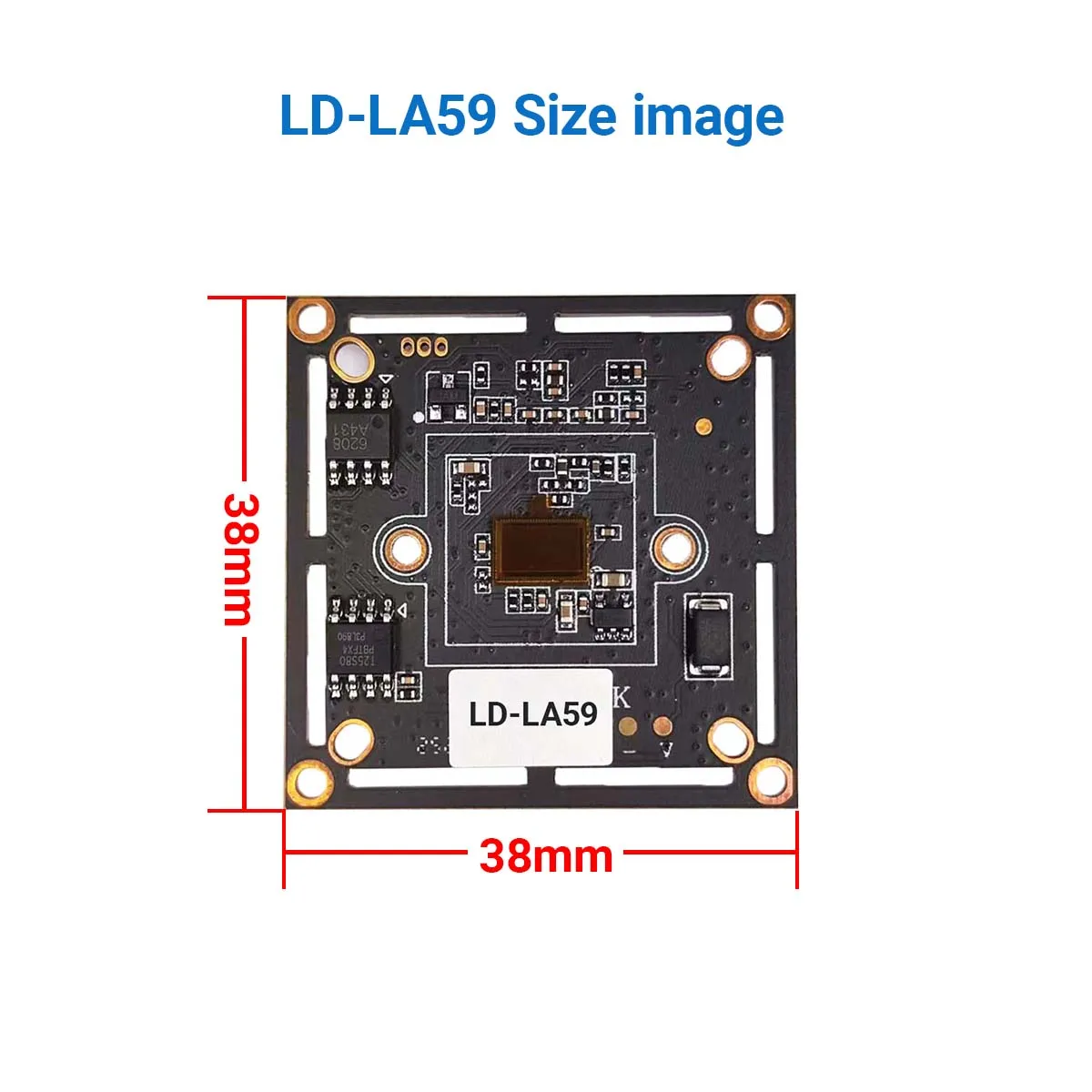 HD Coaxial Audio LA59 4 in 1 AHD TVI CVI CVBS 5MP 8MP CCTV Camera Module Low Illumination Security PCB Board view 4