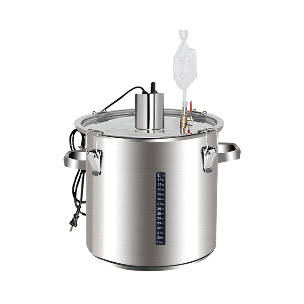 

12-160L Moonshine Constant temperature fermentation barrel wine barrel stainless steel fermentation tank wine steaming wine