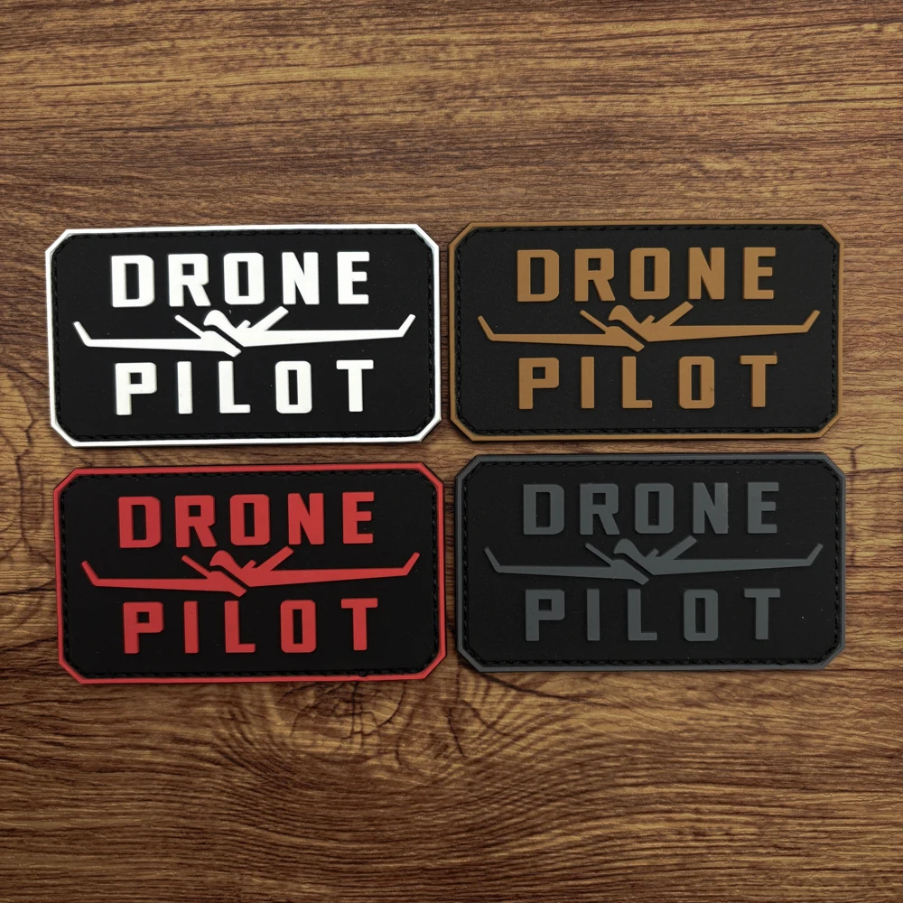 Round-Cornered Rectangular Fixed-Wing Aircraft Silhouette Glow-In-The-Dark Pvc Patch Badge Applique for Clothing, Bags, Hats Decoration, Includes Felt Backing