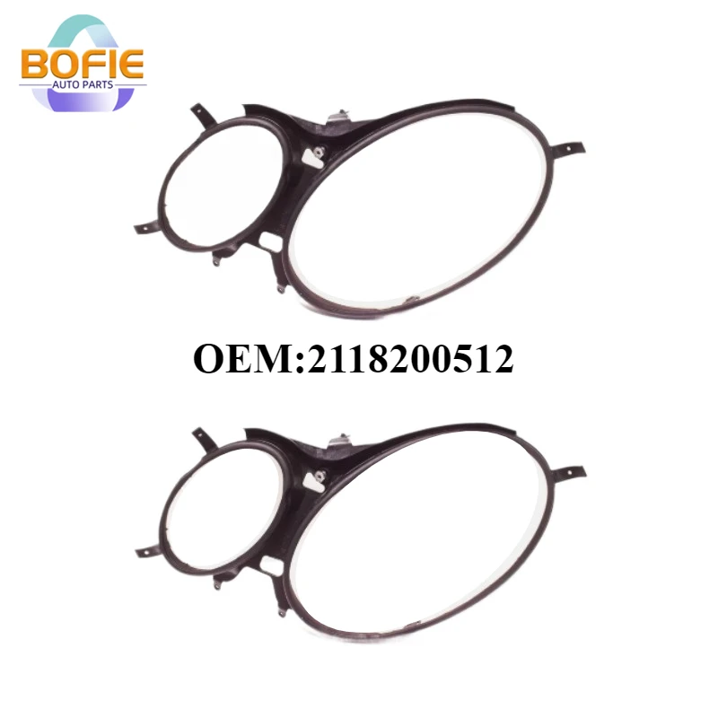 

Left/Right/1 Pair OEM 2118200512 Headlight Seal Strip Trim Ring Headlight Cover Strips Upper Gaskets For 2003-2005 Mercedes-Benz