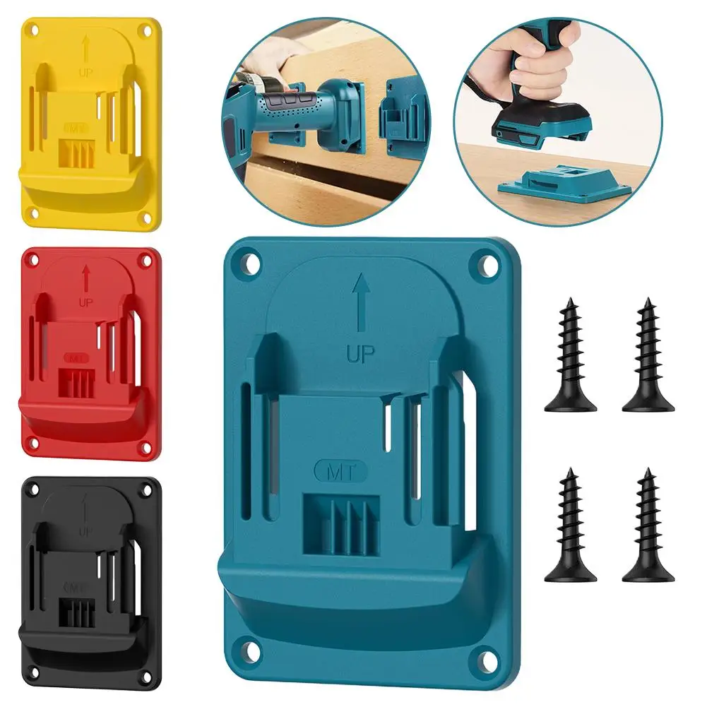 Wall Mount Electric Tool Holder For Makita 18V Wall Power Mount Storage Battery Bracket Fixing Newest Drill Holder Slots Stand