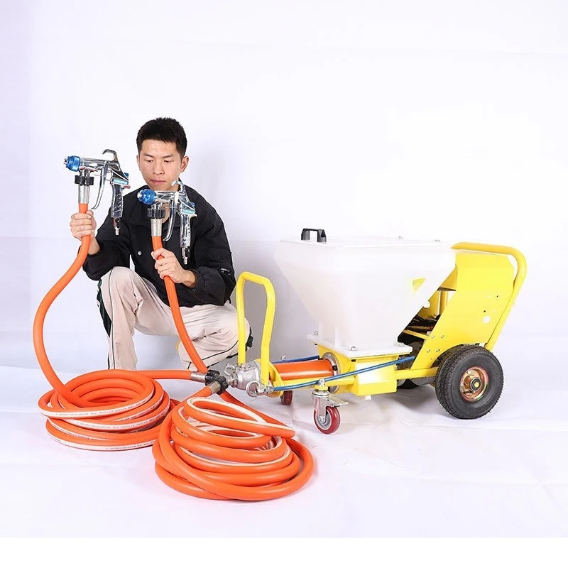 Emery rubber waterproof machine, real stone paint spraying machine, fireproof coating, anti-cracking mortar spraying machine