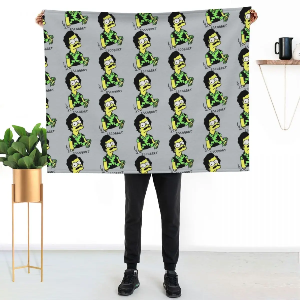 

Escobart Throw Blanket Reusable Durable Soft Blanket for All Seasons