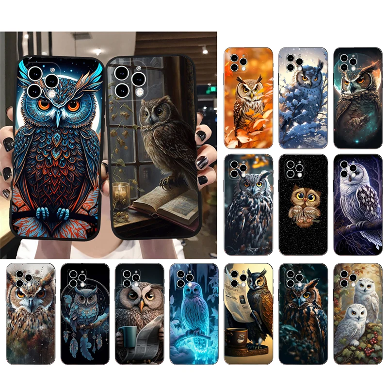 Owl Phone Case For iphone 16 15 14 Pro Max 16 15 14 13 12 Pro 15Plus iphone 11 Shell