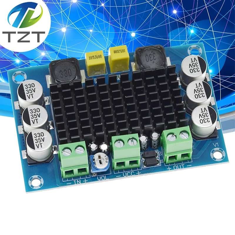 TPA3116 D2 TPA3116DA DC 12V 24V 100W Mono Channel Digital Power Audio Amplifier Board TPA3116D2 Large Capacity Board original