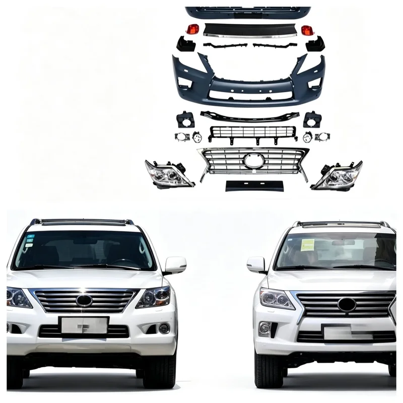 For e Body Kit Old to New  Conversion Front Rear Bumper Headlight