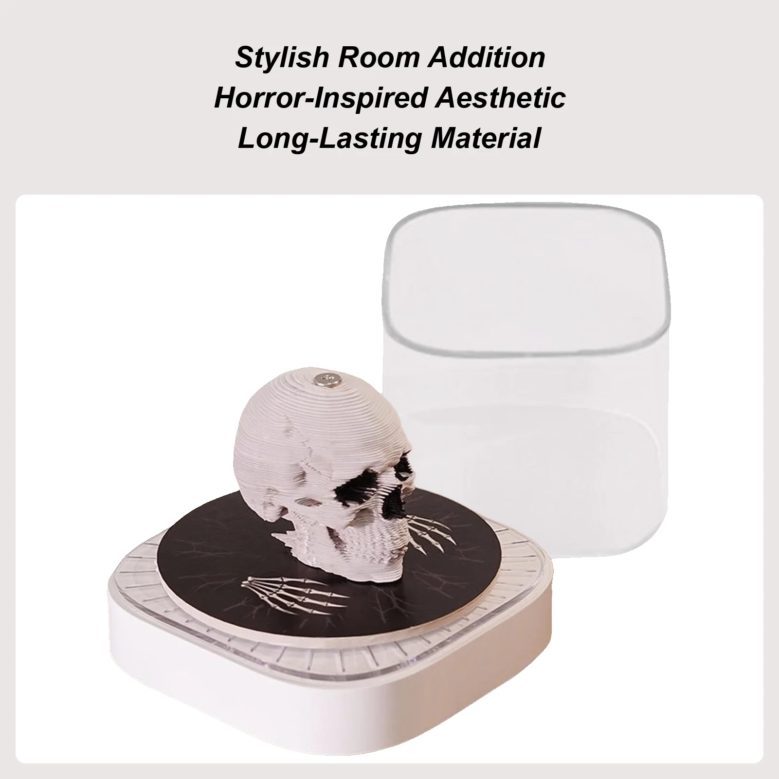 تقويم ثلاثي الأبعاد 2026 مكتب ثلاثي الأبعاد على شكل جمجمة تمزيق المفكرة ورقة النحت الفن التقويم للمساعدين التنفيذيين الكلية Freelancers #2