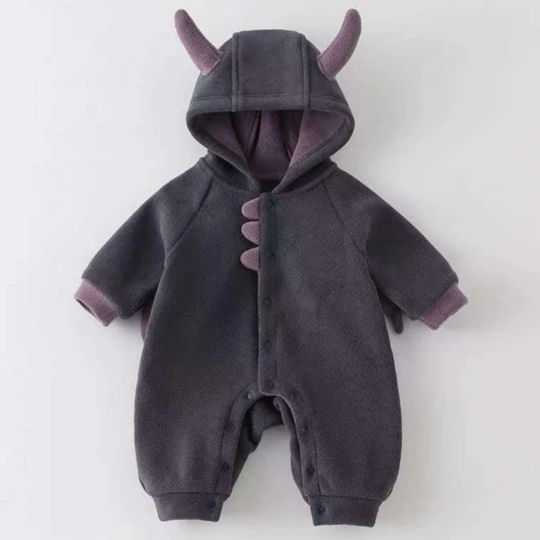 Onesie 2026 Autumn And Winter Children's Clothing Korean Style Boys And Girls Fashion Cute Cartoon Hoodie Onesie
