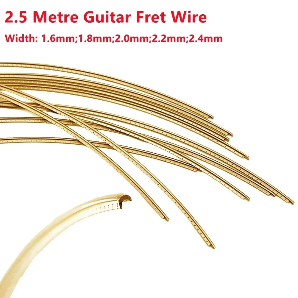 1pcs guitar diy parts fret wire Brass Fingerboard Fret Wire Perfect for Guitar Luthiers DIY Enthusiasts 1.6/1.8/2.0/2.2/2.4mm