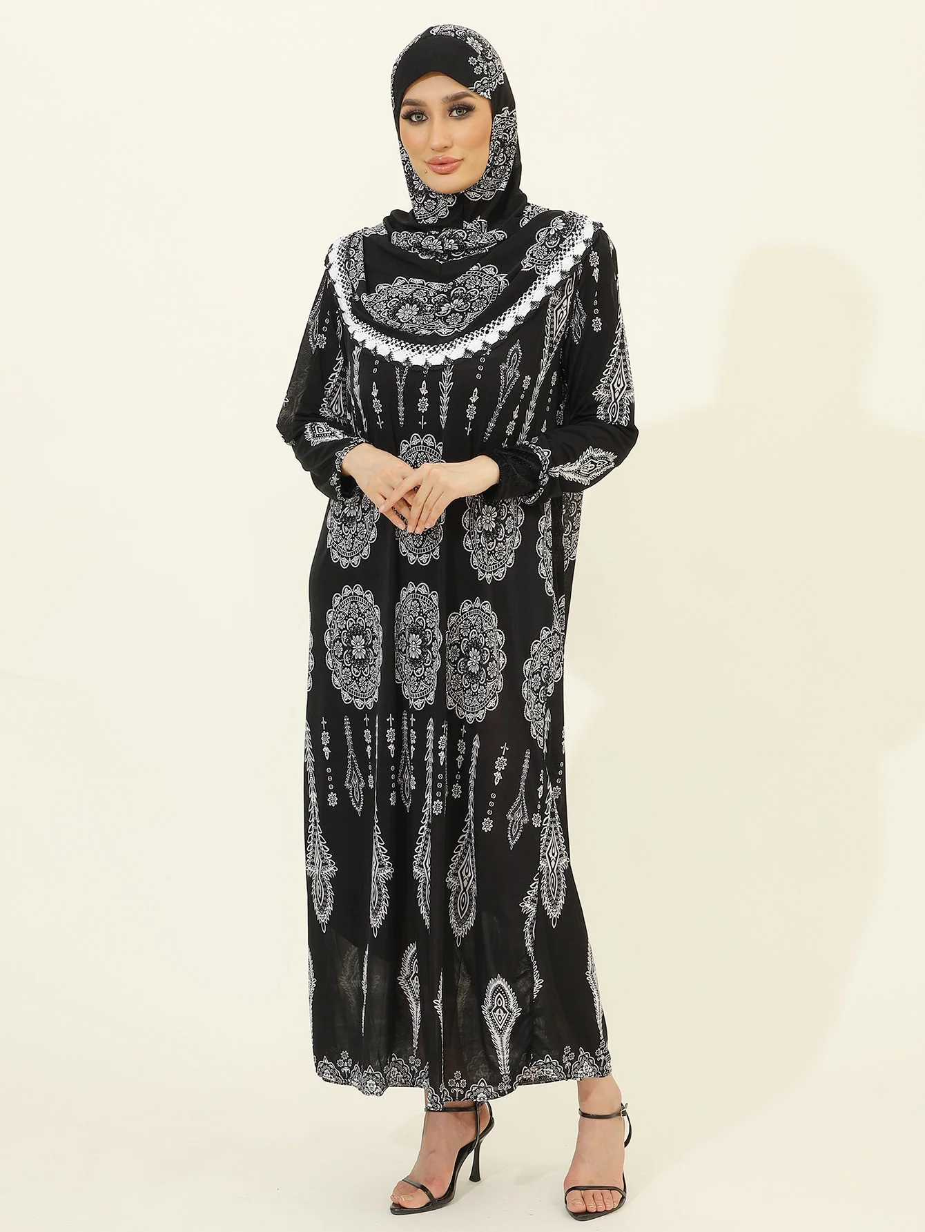 Modest Abayas & Hijabs for Women | Islamic Dresses & Prayer Attire | Hajj Essentials Collection，Suitable For , Prayers, Home & O