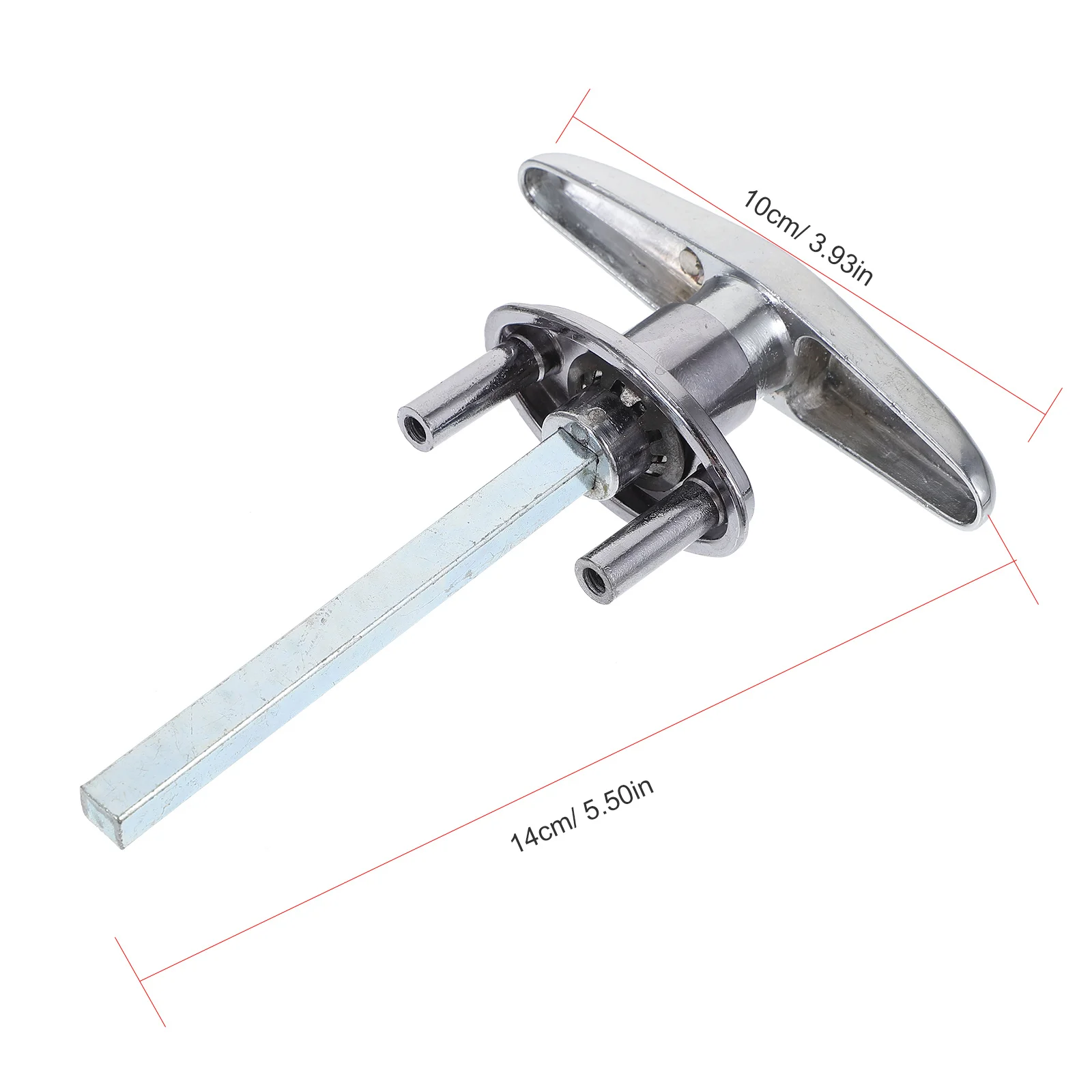 1Set Universal Garage Door Lock T Handle Assembly Replacement Emergency Release Lock for Barn Door Hardware Metal Durability