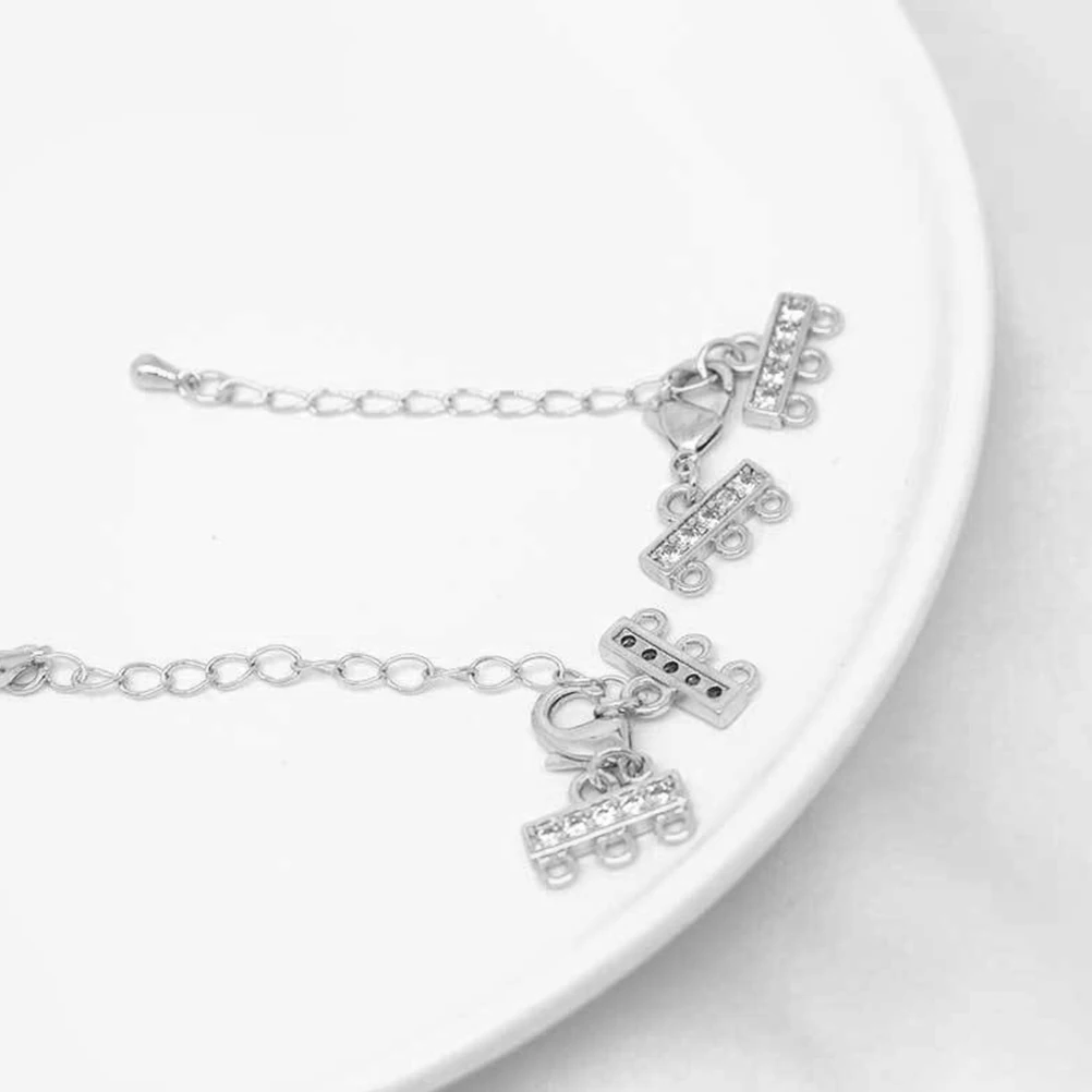 

5pcs 14K Gold Plated Lobster Clasp Extension Chains for Necklaces Bracelets DIY Jewelry Making Accessories Zircon
