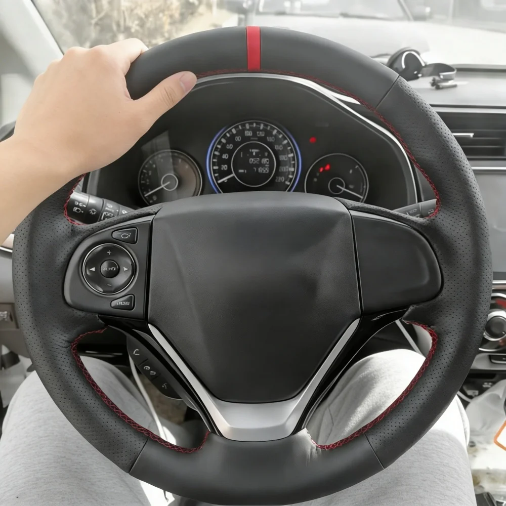 Hand Stitched Wear Resistant Non-slip Artificial Leather 2006-2008 Ibiza (6L) 2007 Steering Wheel Cover For Seat Leon (Mk2)